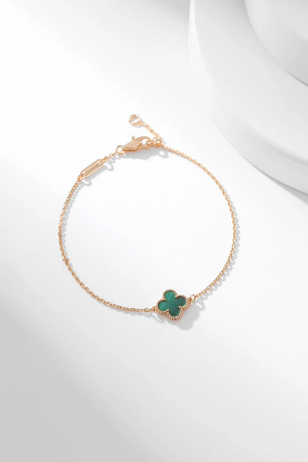 [Corallya™]CLOVER BRACELET MALACHITE 1 MOTIF