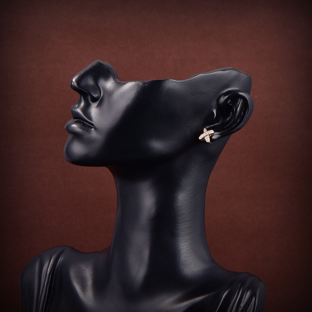 [Royal]JEUX DE GOLD DIAMOND EARRINGS