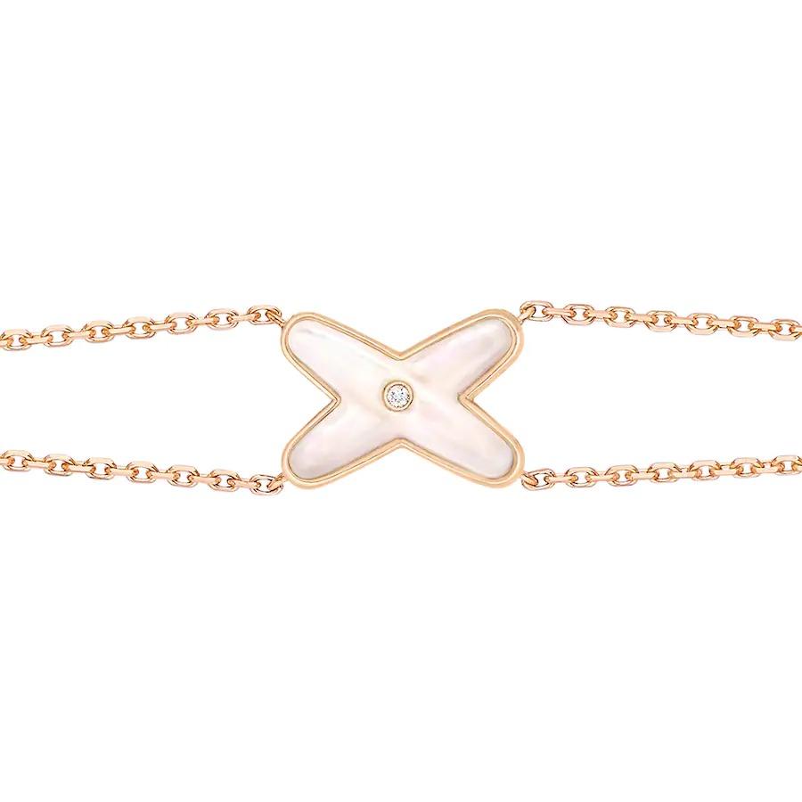 [Royal]JEUX BRACELET WHITE MOP PINK GOLD 1 DIAMOND