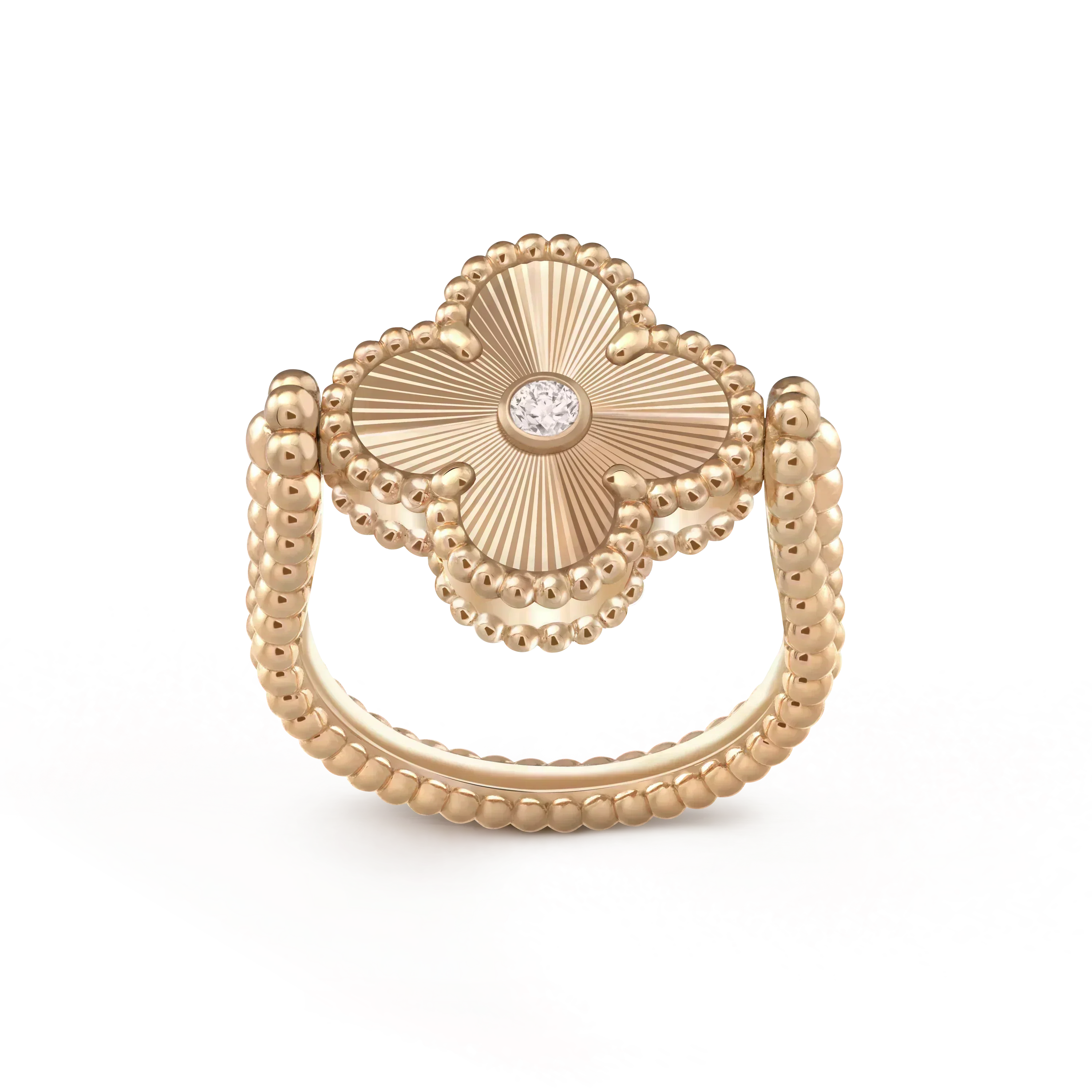 [Royal]CLOVER RIVERSIBLE ROSE GOLD RING