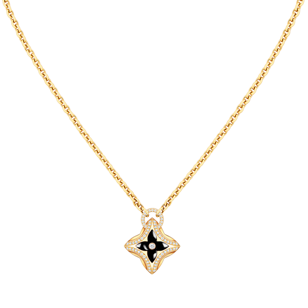 [Royal]STAR PEDANT PINK GOLD DIAMOND NECKLACE