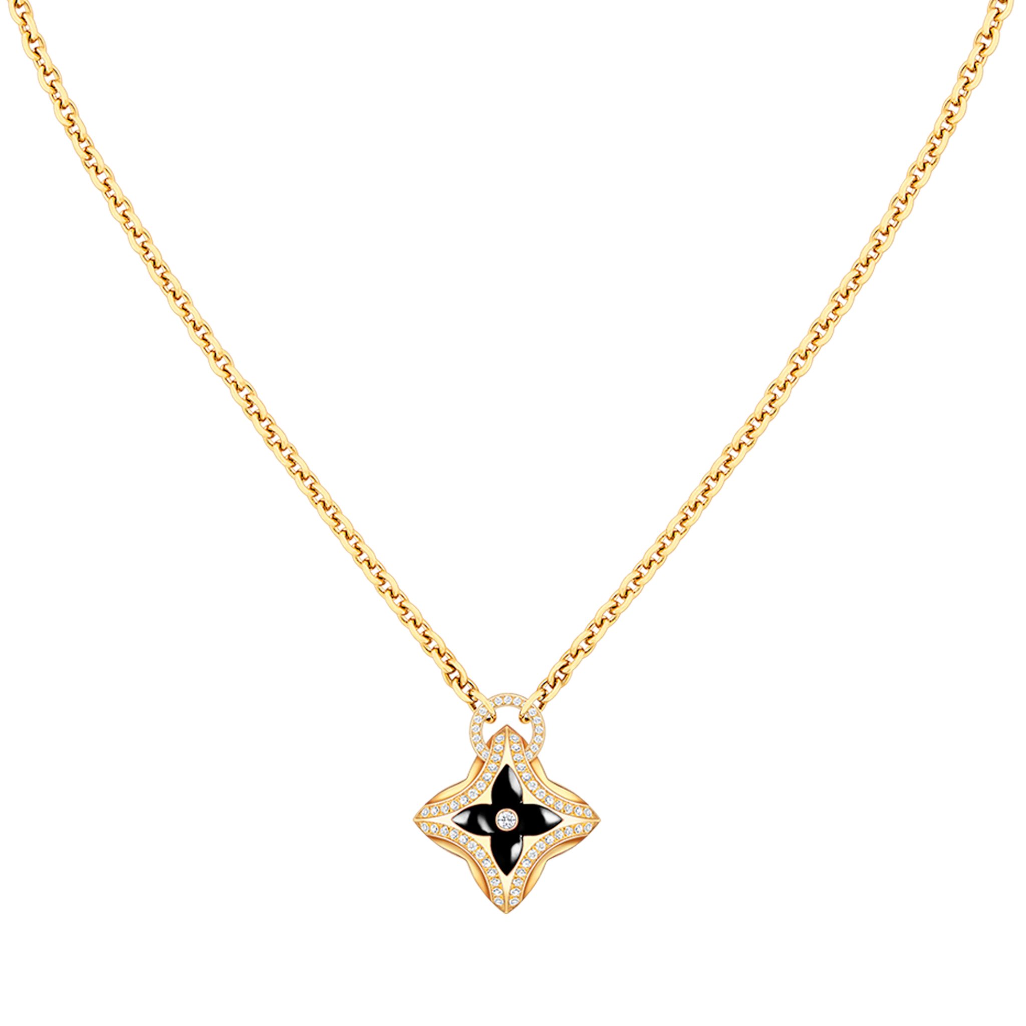 [Royal]STAR PEDANT PINK GOLD DIAMOND NECKLACE